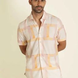 Rare Rabbit White Regular Fit Abstract Shirt-image-95
