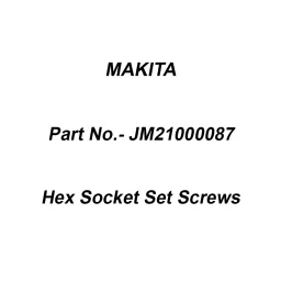 Makita Hex Socket Set Screws Size M6x10 for LB1200F, Part No JM21000087-30