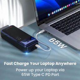 Portronics Ampbox 10000 mAh Power Bank with 22.5W Fast Charging & Digital Display (Black) image 3