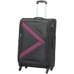 Citizen Arrow Voyage Black & Purple Color Block Soft Medium Trolley Bag - 68 Cms-36