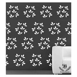 Kayra Decor Leaf 16x24 Inch Wall Design Stencil Painting KHS235-image-97
