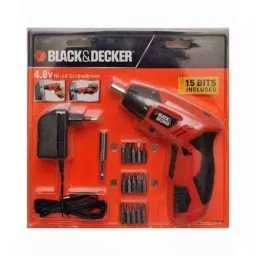 Black+Decker 4.8V Battery Powered Cordless Screwdriver Set KC4815-IN image 2