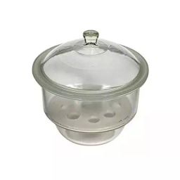 Almicro 254 mm(10 Inch) Desiccator Borosilicate Glass with Porcelain Plate for Chemical Laboratory-21