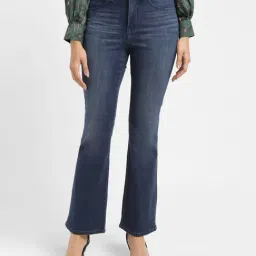 Levi's Blue Cotton High Rise Bootcut Jeans-picture-23