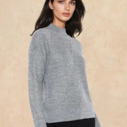 RAREISM Grey Acrylic Tie-Dye Long Sleeves Sweater-image-78