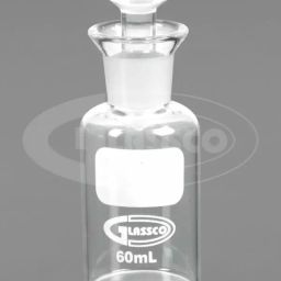 Glassco Bod Bottles Bar Coded 300 with Penny Head Glass Stopper 284.455.02H-21