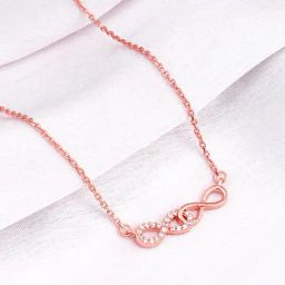 GIVA 92.5 Sterling Silver Double Infinity Love Necklace for Women-image-68