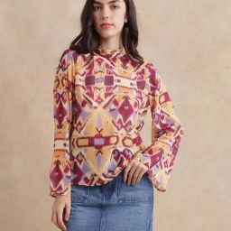 RAREISM Multi Cotton Blend Printed Long Sleeves Top-picture-32