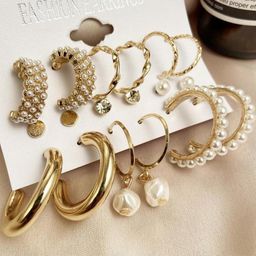 Vembley Gold-Plated Half Hoop Earrings-image-15