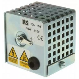 RS PRO Enclosure Heater 110 V AC 20 W Output 45°C, 605598-29