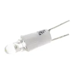 RS PRO LED Indicator Lamp, Bi-Pin, White, Single Chip, 3 mm Lamp, 4.25 mm dia 24 V AC/DC 210715-18