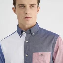 GANT Men Opaque Colourblocked Casual Shirt-image-87