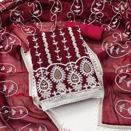Maroosh Floral Embroidered Unstitched Dress Material-image-76