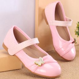 Cute Walk By Babyhug Ballerinas With Velcro Closure & Butterfly Applique - Pink-picture-39