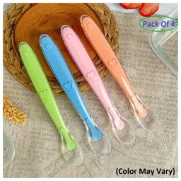 Baby Miniature Baby Love Soft Tip SiliconeGel Spoon -Pack of 4-Color May Vary-picture-15