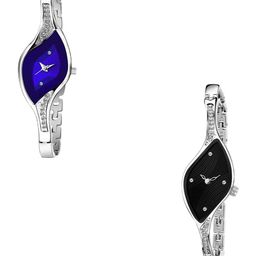 THE SHOPOHOLIC Women Pack Of 2 Bracelet Style Straps Analogue Watch 334-335-image-5