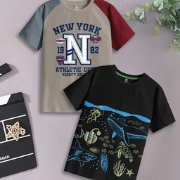 CODEZ Boys 2 Pure Cotton T-shirt-image-80