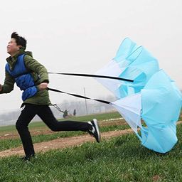 IRIS Fitness Speed Parachute Resistance Sprint Trainer - Speed Training Parachute Helps Maximize Acceleration and Top Running Speed Through Resistance and Overspeed Training (Blue) image 5