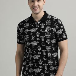 MaverIQ Graphic Printed Polo Collar Cotton T-shirt-picture-5