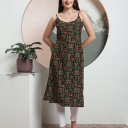 AMOUS Floral Printed Straight Kurta-picture-56