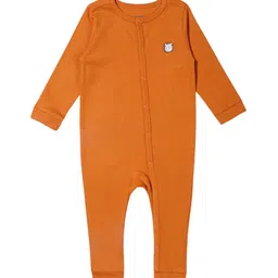 My Milestones Infant Boys Solid Cotton Romper-64