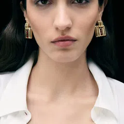 MANGO Geometric Shaped Studs Earrings image 4