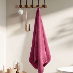 haus & kinder Pink & Taupe 2 Pieces Cotton 500 GSM Towel Set-11