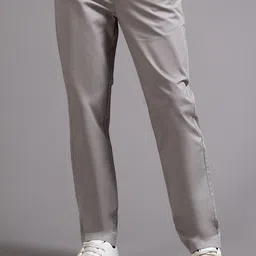 British Club Men Smart Slim Fit Low-Rise Chinos Trousers-picture-37