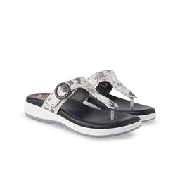 Shoetopia Women Printed Synthetic Flatform sandal flats-30