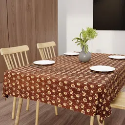 Star Weaves Multicoloured Floral Waterproof 6-Seater Table Cover-image-30