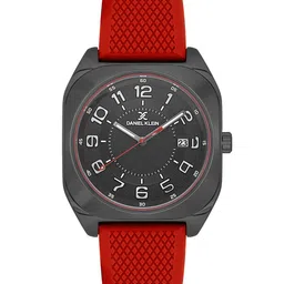 Daniel Klein Men Printed Dial & Textured Straps Analogue Watch DK.1.13796-4-11