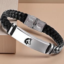 Sullery Silver-Plated Leather Cuff Bracelet-picture-2