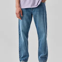 Snitch Men Cotton Blue Mid-Rise Relaxed Fit Jeans-picture-42