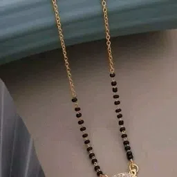 Bhumi Gold-Plated Artificial Stones and Beads Mangalsutra-image-42