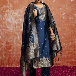 VredeVogel Women Regular Kurta with Trousers & With Dupatta-picture-50