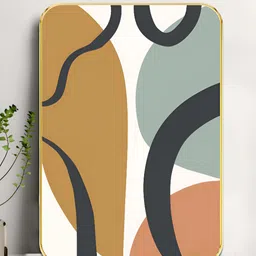 Myntra Elegant Homes White & Black 1 Piece Wood Abstract Wall Paintings-image-75