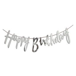 Shopperskart Happy Birthday Banner - Silver-image-32