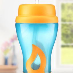 Babyhug Slide Straw Sipper - Orange Blue-28
