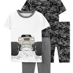 4-Piece Monster Truck 100% Snug Fit Cotton PJs-image-14