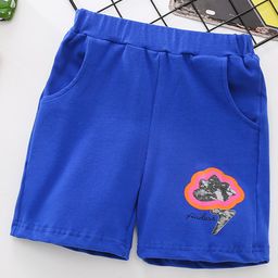 Kookie Kids Knee Length Shorts - Blue-image-93