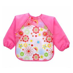 MOMISY Waterproof Wearable Apron Cartoon Print - Red-picture-15