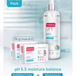 Babyhug Pro pH 55 Moisture Balance Shampoo - 400ml  & Babyhug Pro pH 55 Moisture Balance Bathing Bar - 150 gm- Pack of 2-image-60