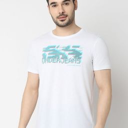 UnderJeans by Spykar Men Printed Cotton Lounge T-Shirt-picture-4