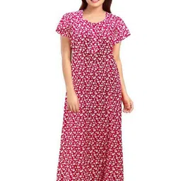 AAKARSHANA CREATION Women Printed Cotton Nightdress-picture-17