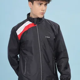 Dollar Men Colourblocked Water Resistant Running Biker Jacket-picture-32
