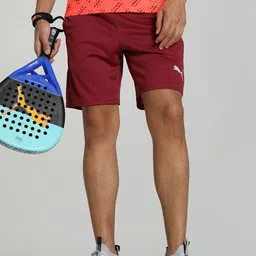 Puma Individual Men Brand logo Printed Slim Fit Badminton Training Shorts-picture-34