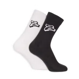 MuscleBlaze Unisex Pack Of 2 Patterned Cotton Crew-Length Socks-51