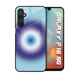 QRIOH Unisex Samsung Galaxy F16 5G Quirky Evil Eye Art Shockproof Glass Back Case-picture-41