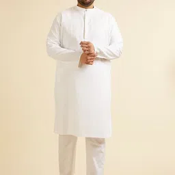 Manyavar Men Regular Kurta with Pyjamas image 1