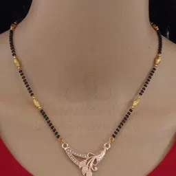 Ramdev Art Fashion Jwellery Brass Gold Plated Mangalsutra-picture-18